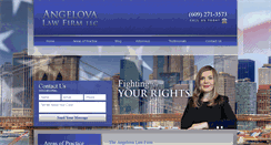 Desktop Screenshot of angelovalaw.com